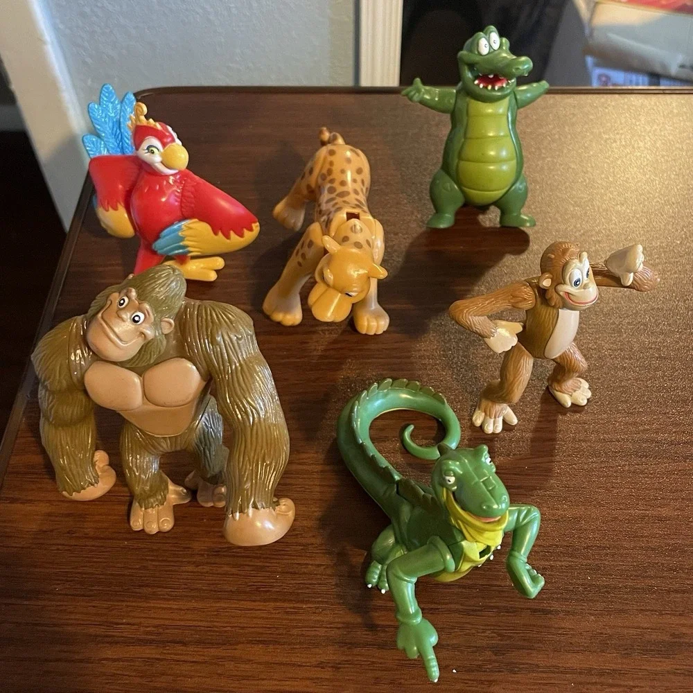 Rainforest Cafe Animals Lot of 6 Posable Action Figures RFC Vintage Loose Figure